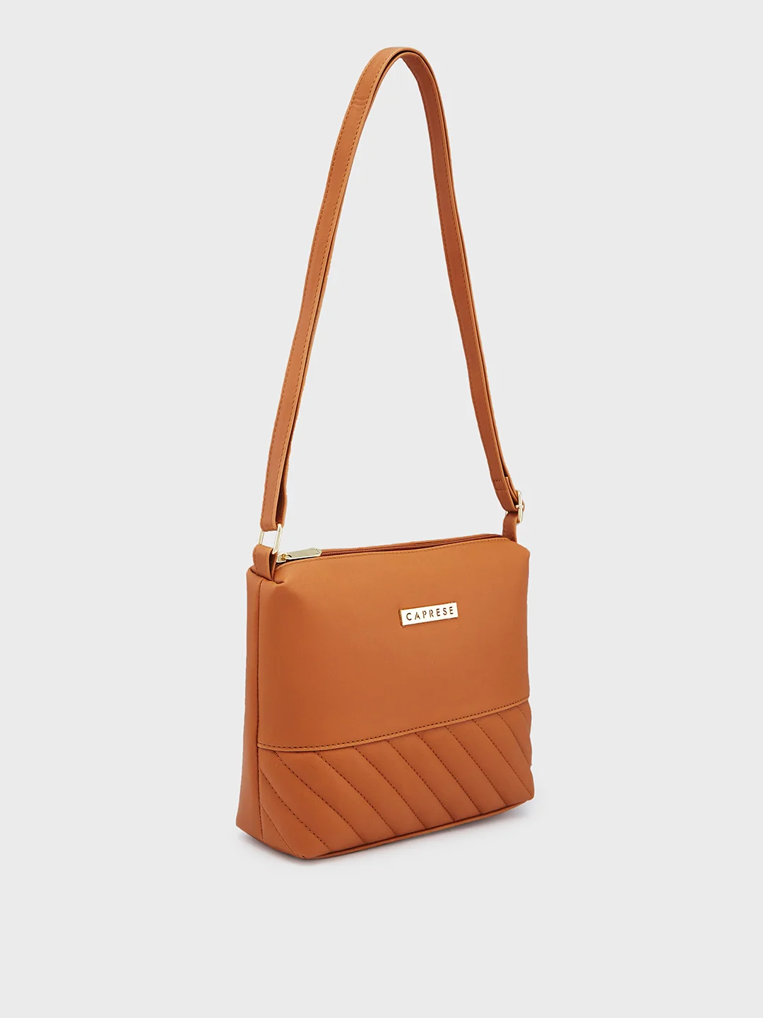 Caprese Serene Small Tan Sling Bag - Image 5