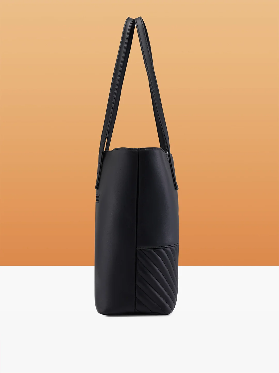Caprese Serene Medium Black Tote Bag - Image 12
