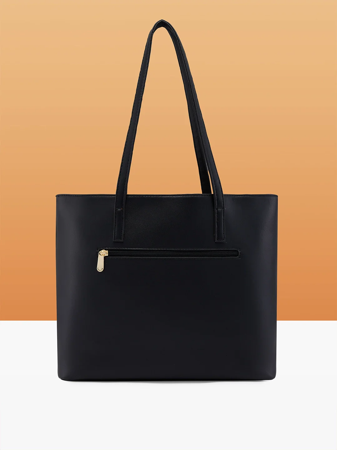 Caprese Serene Medium Black Tote Bag - Image 3