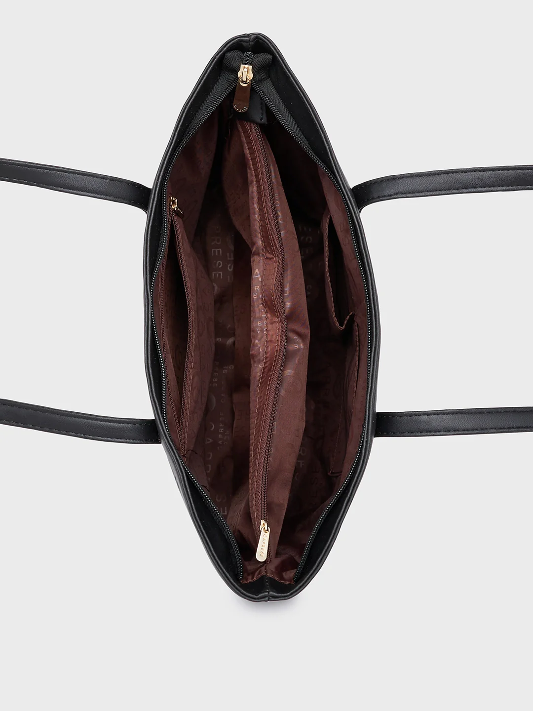 Caprese Serene Medium Black Tote Bag - Image 9
