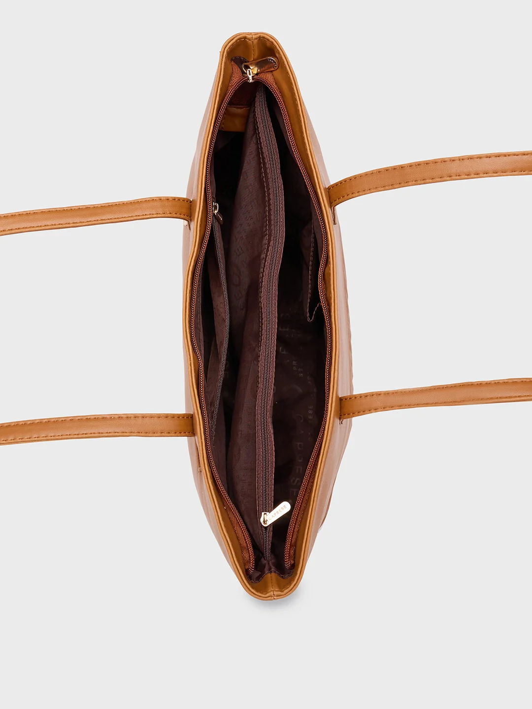 Caprese Serene Medium Tan Tote Bag - Image 9