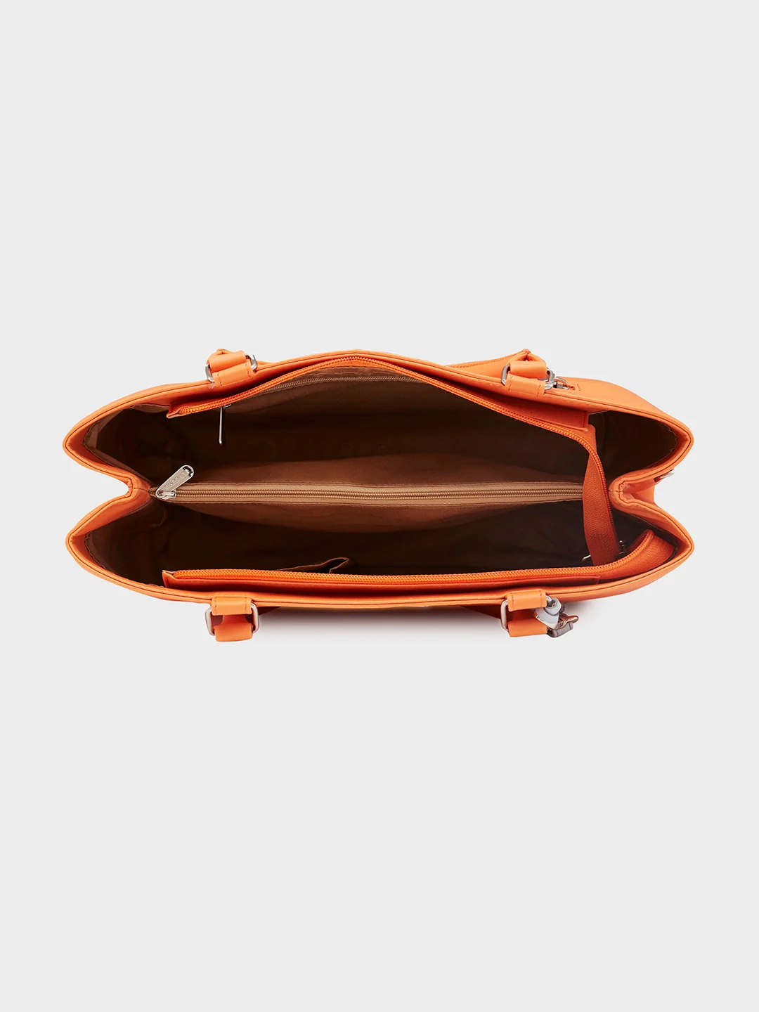 Caprese Shally Medium Orange Satchel Bag - Image 10