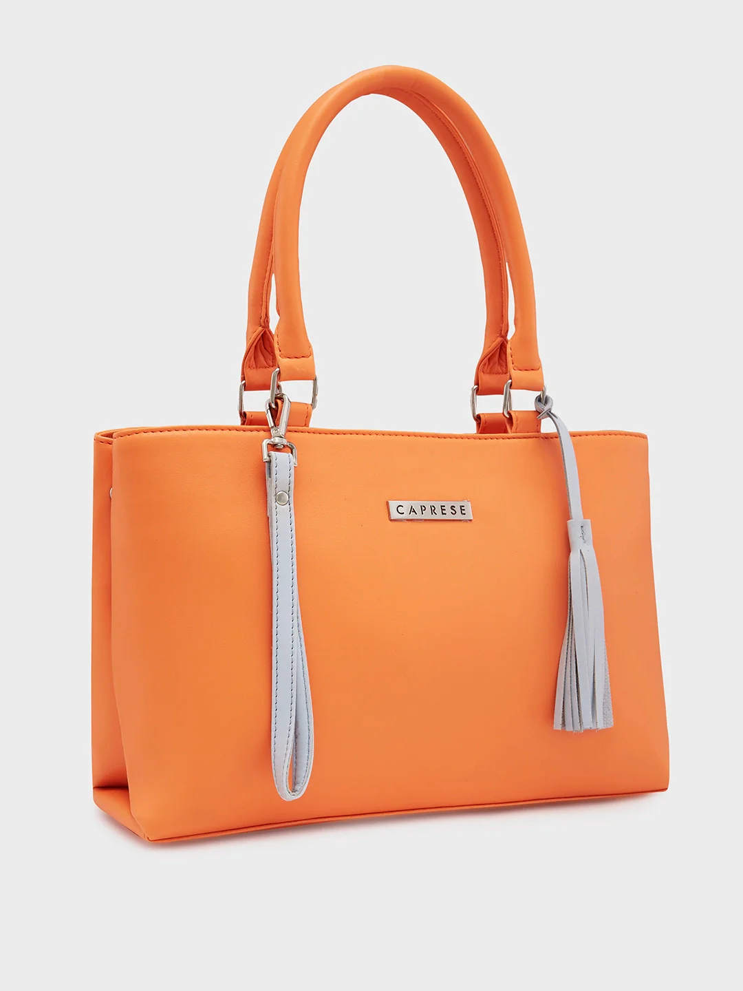 Caprese Shally Medium Orange Satchel Bag - Image 5