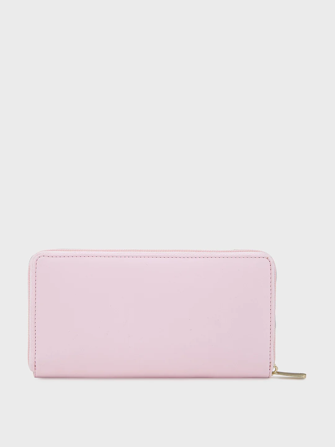 Caprese Shanaya Printed Large Pink Zip Around Wallet - Image 3