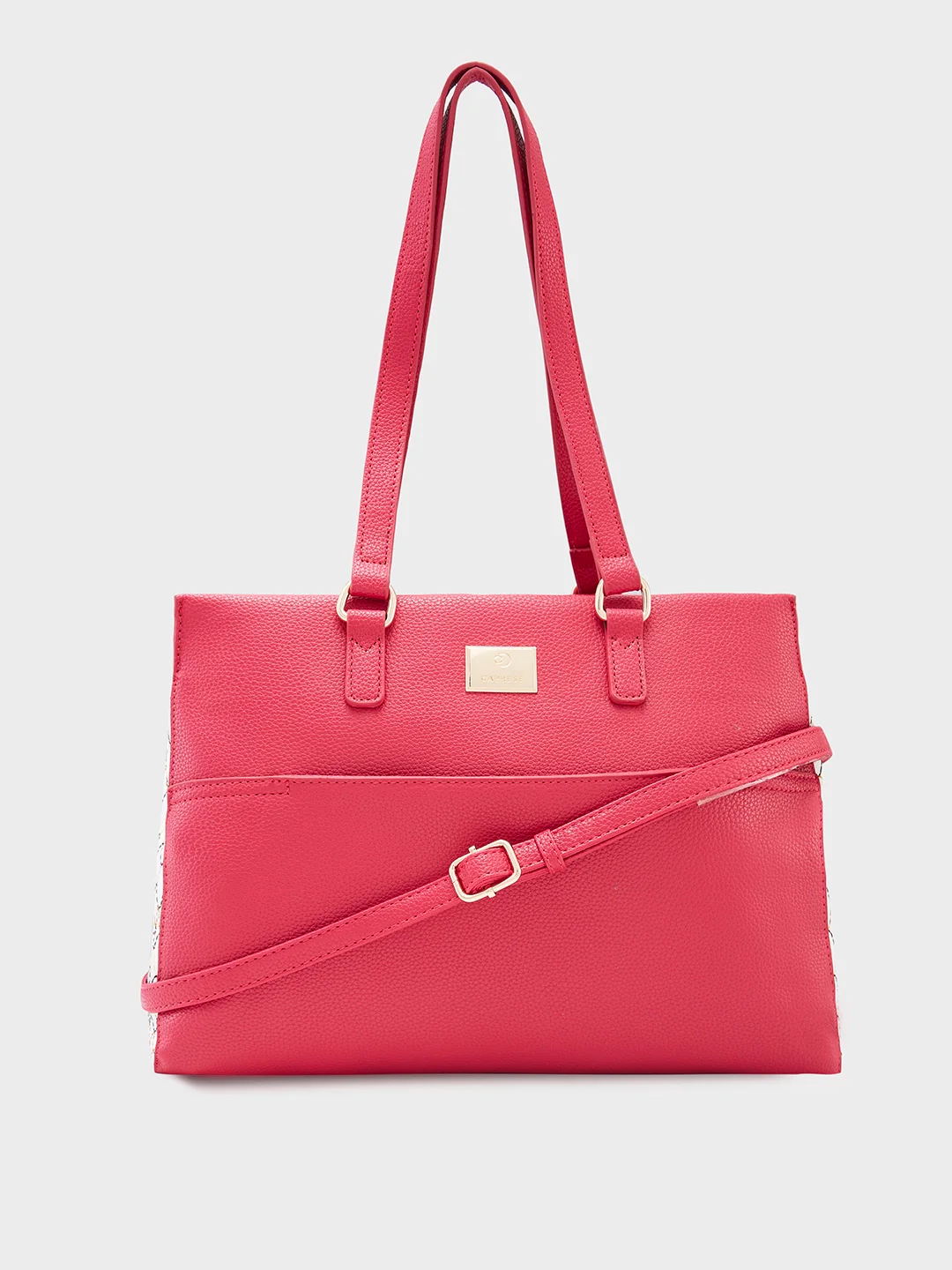 Caprese Shane Large Magenta Satchel Bag - Image 13