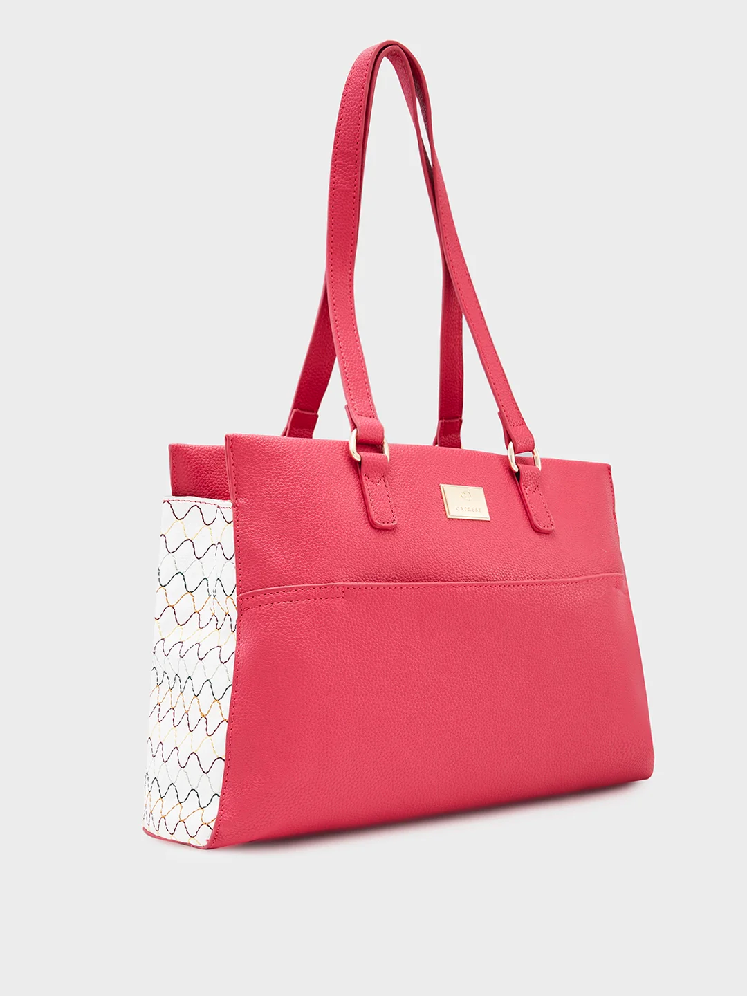 Caprese Shane Large Magenta Satchel Bag - Image 4