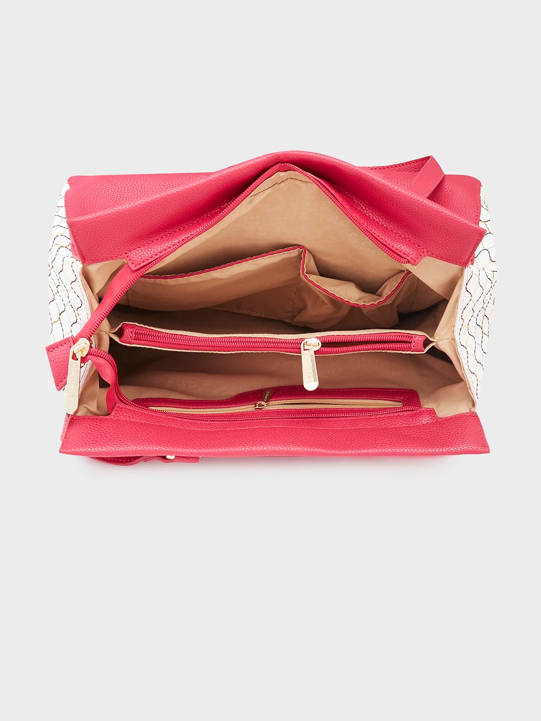 Caprese Shane Large Magenta Satchel Bag - Image 9