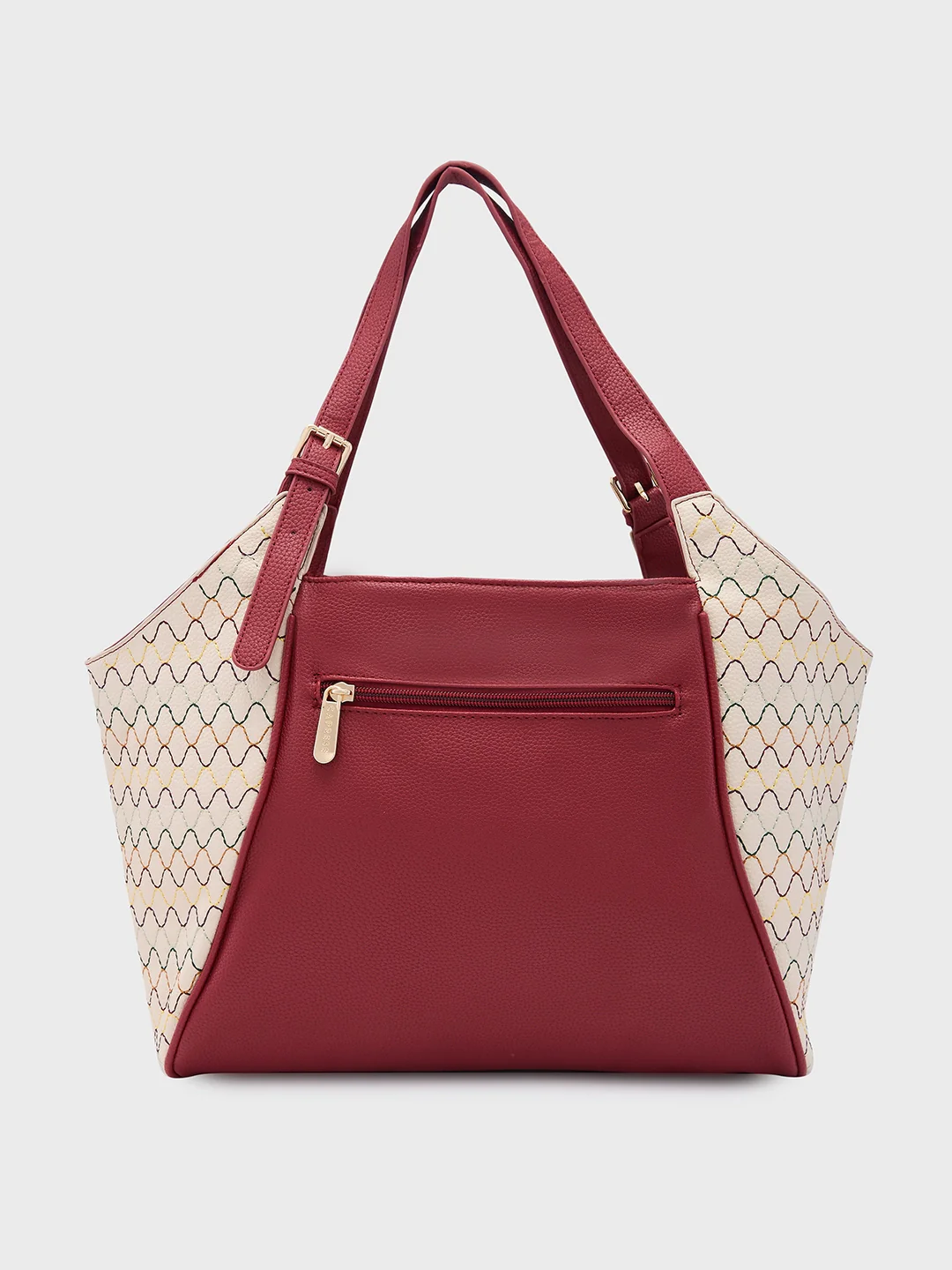 Caprese Shane Large Maroon Hobo Bag - Image 5