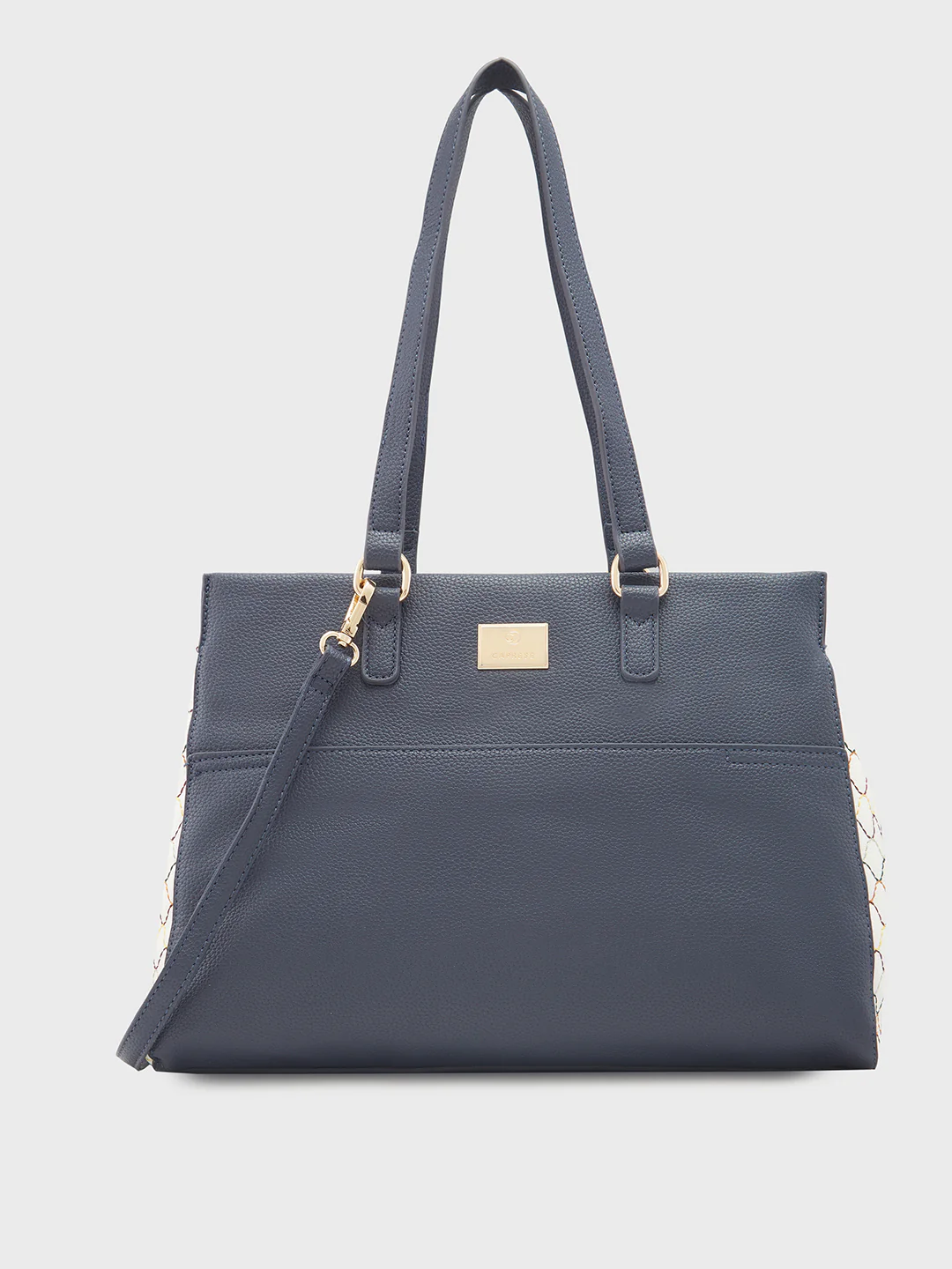 Caprese Shane Large Navy Satchel Bag - Image 3