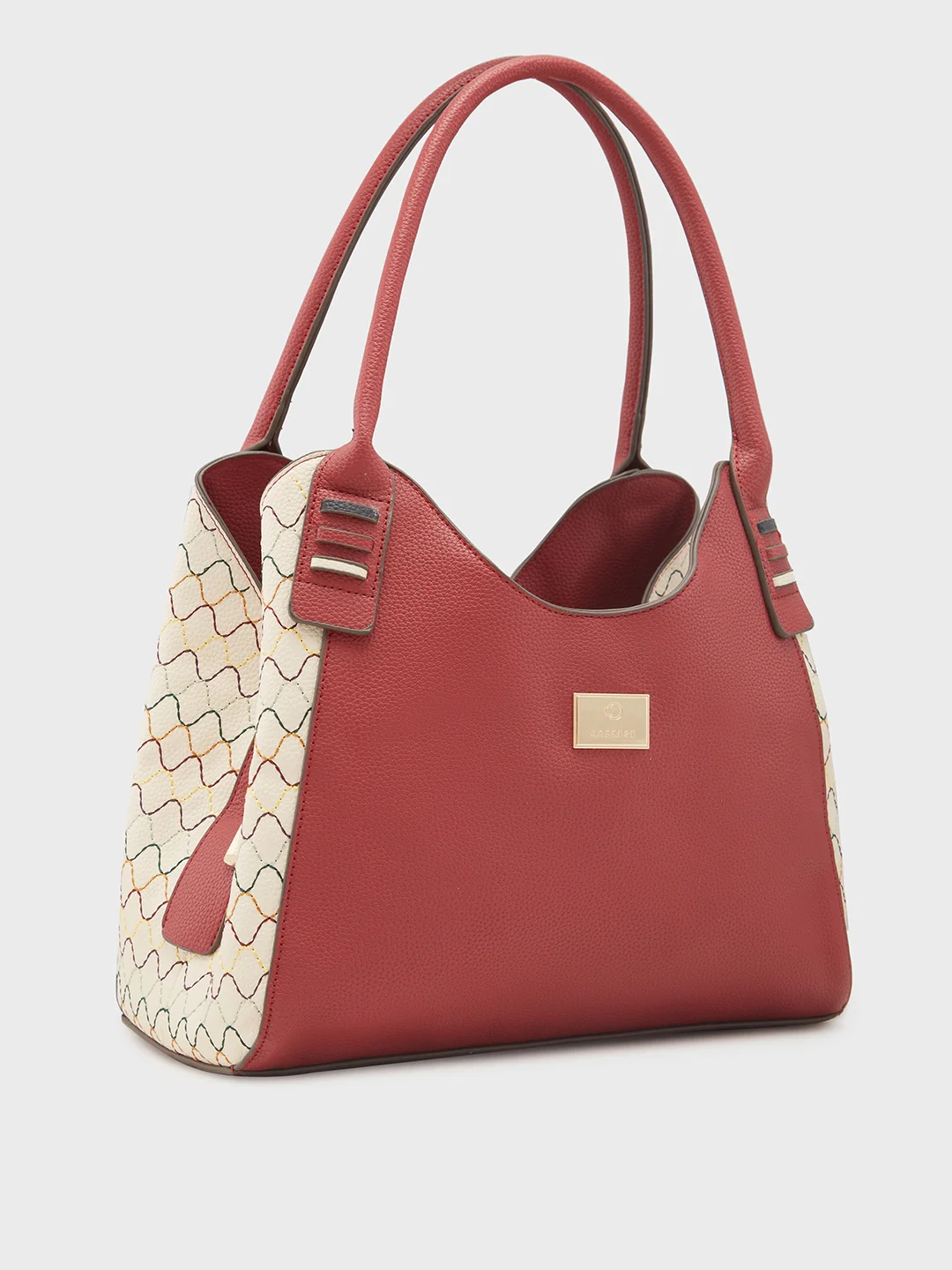 Caprese Shane Medium Maroon Hobo Bag - Image 4