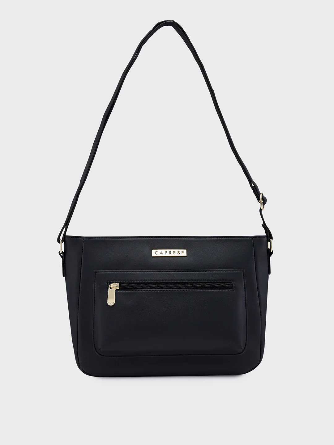 Caprese Shanon Large Black Sling Bag