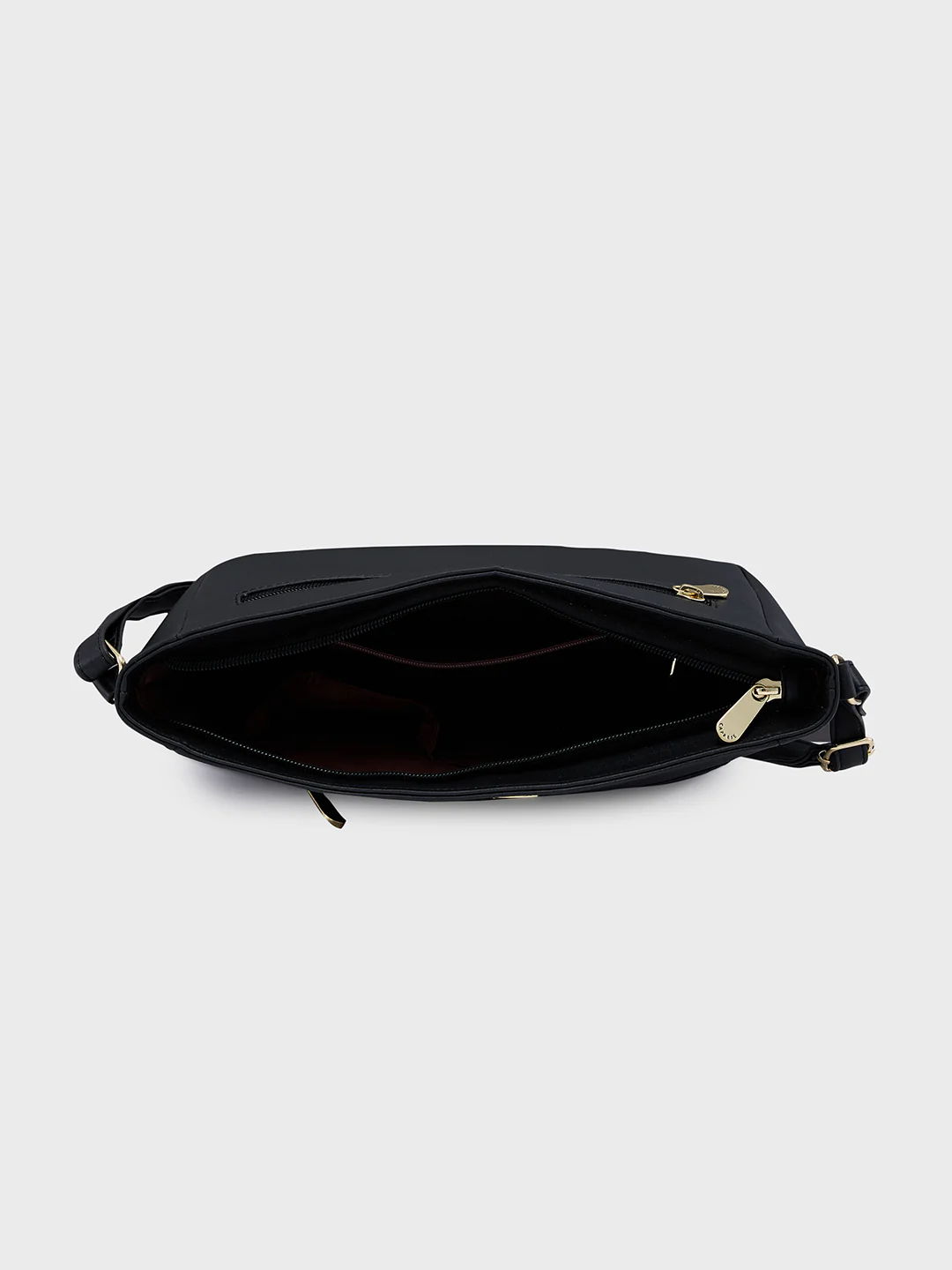 Caprese Shanon Large Black Sling Bag - Image 9