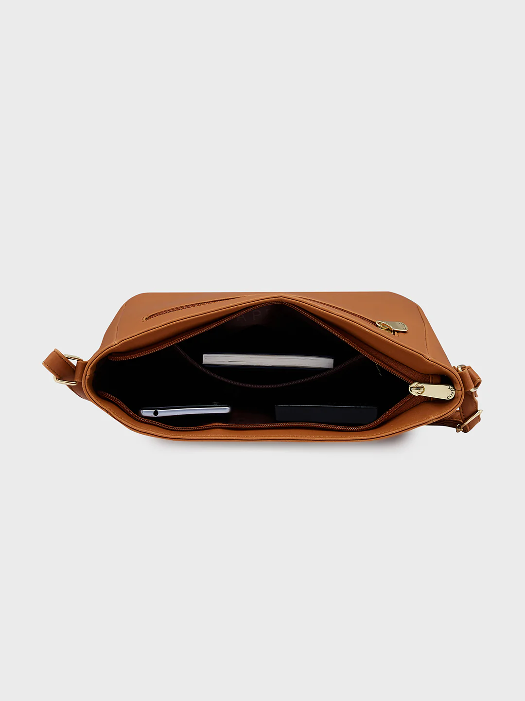 Caprese Shanon Large Tan Sling Bag - Image 9