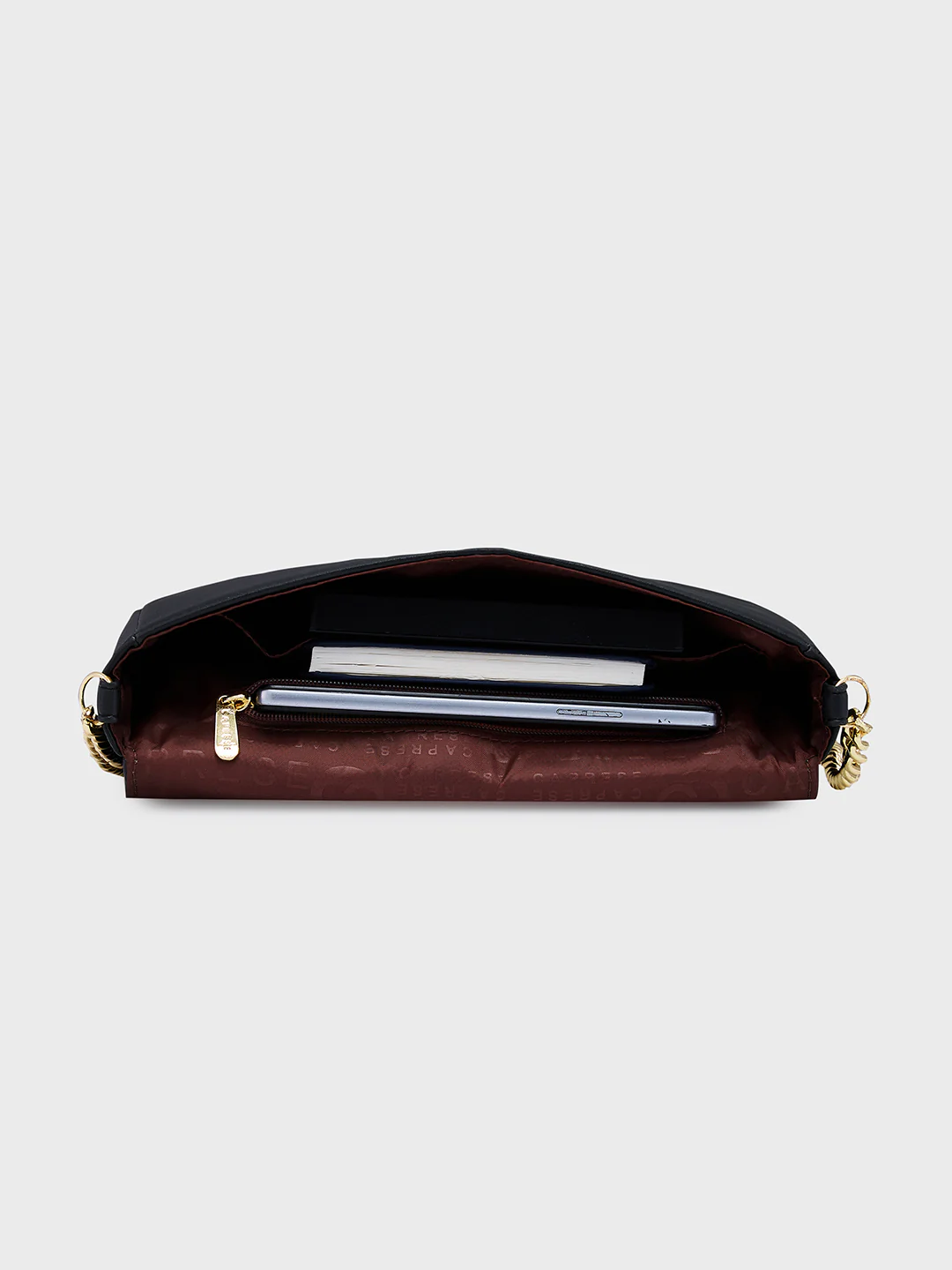 Caprese Shaun Small Black Sling Bag - Image 8