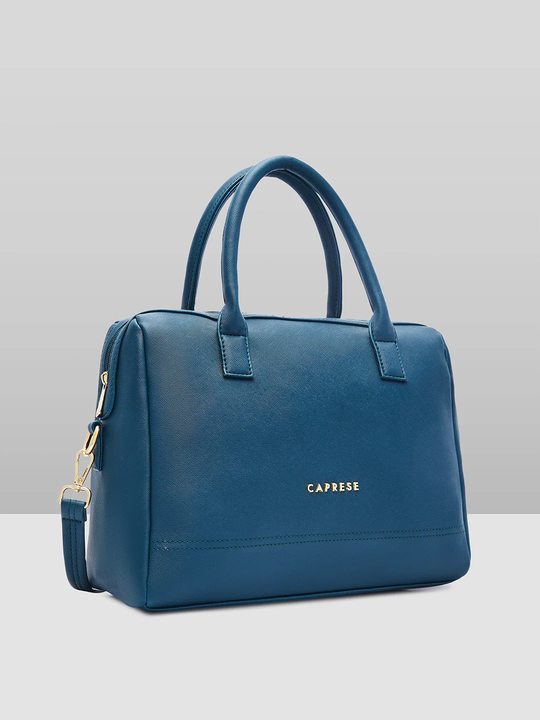 Caprese Shavon Medium Teal Satchel Bag - Image 4