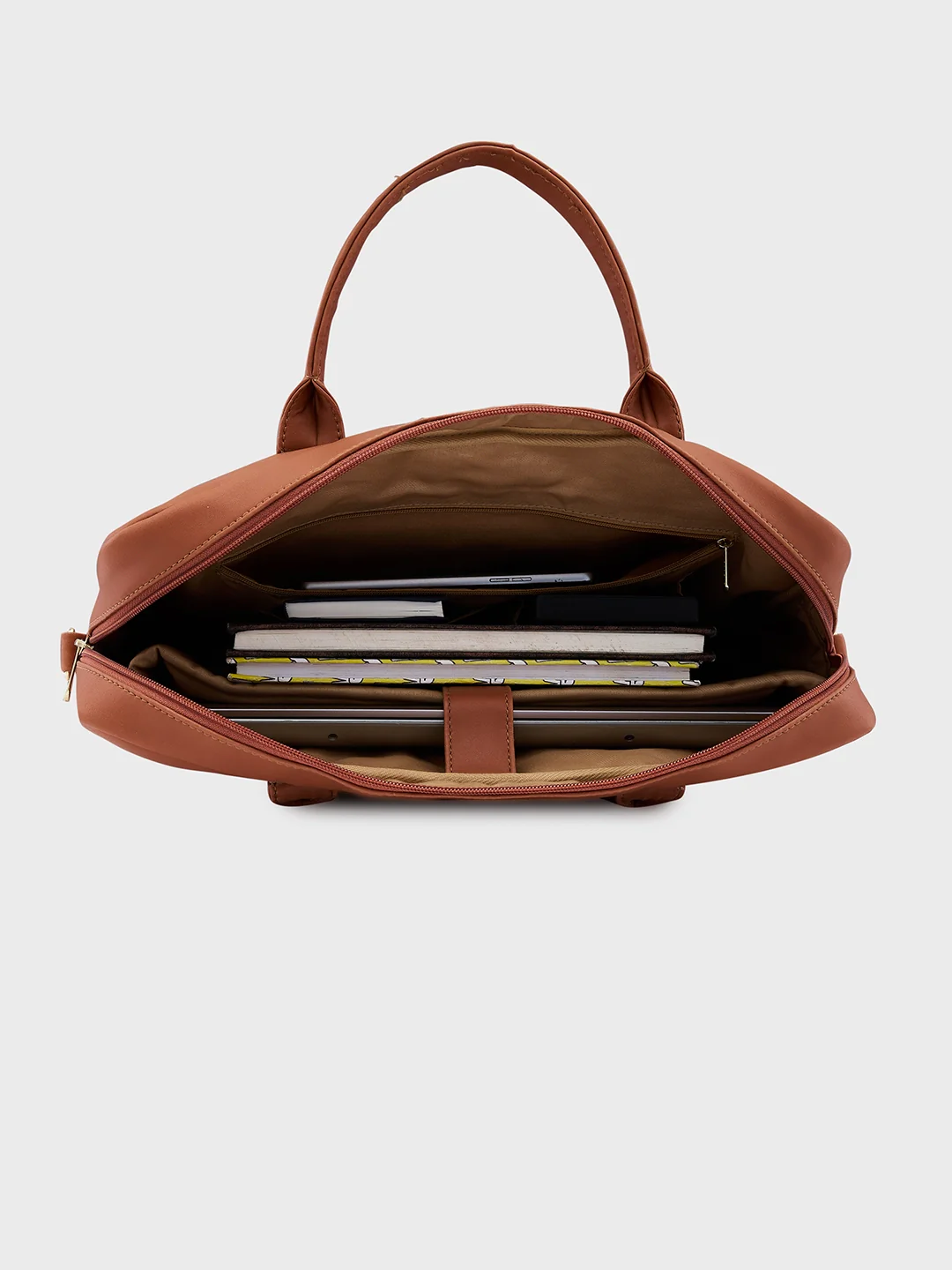 Caprese Shawn Medium Tan Laptop Bag - Image 10