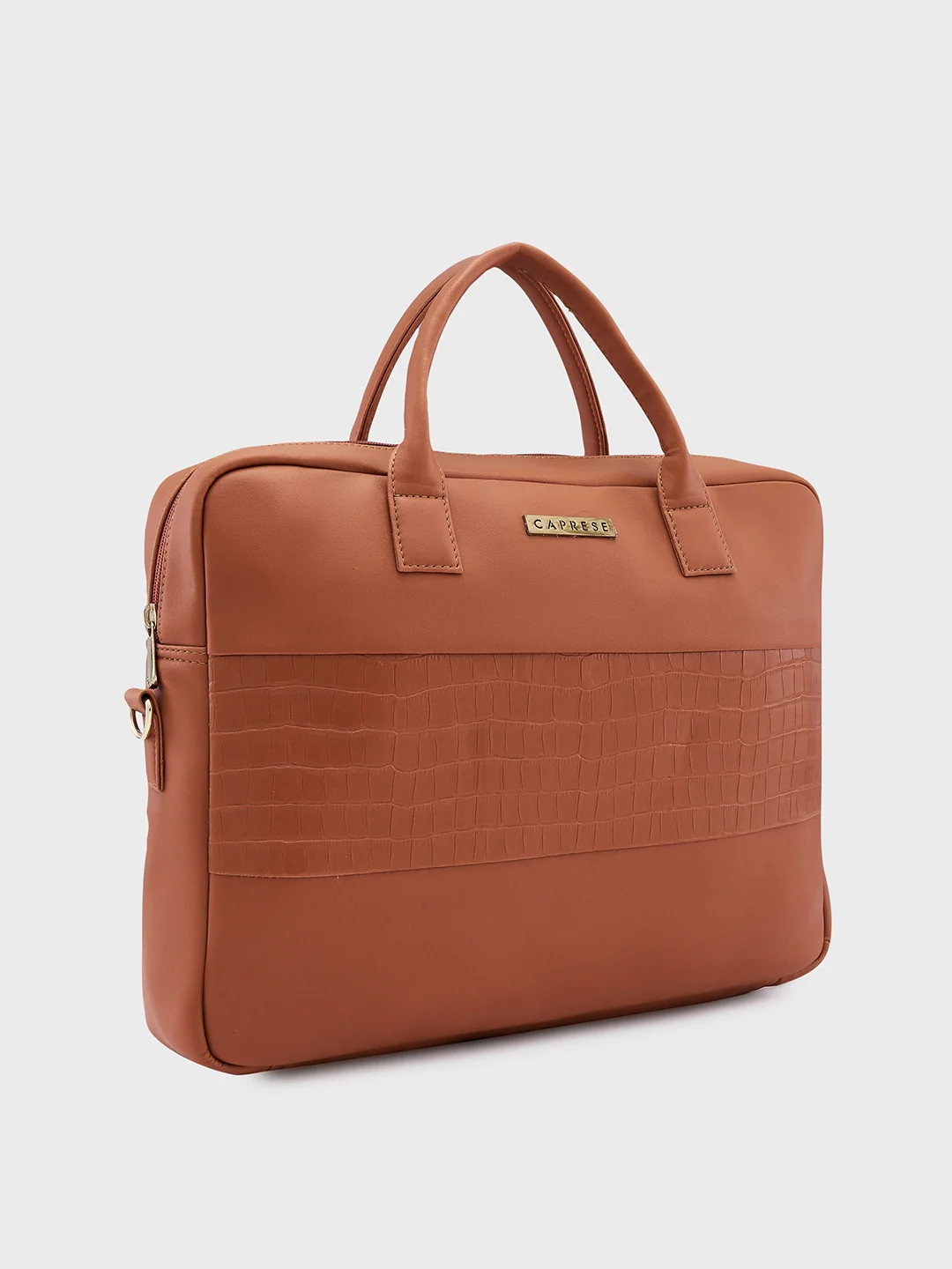 Caprese Shawn Medium Tan Laptop Bag - Image 4