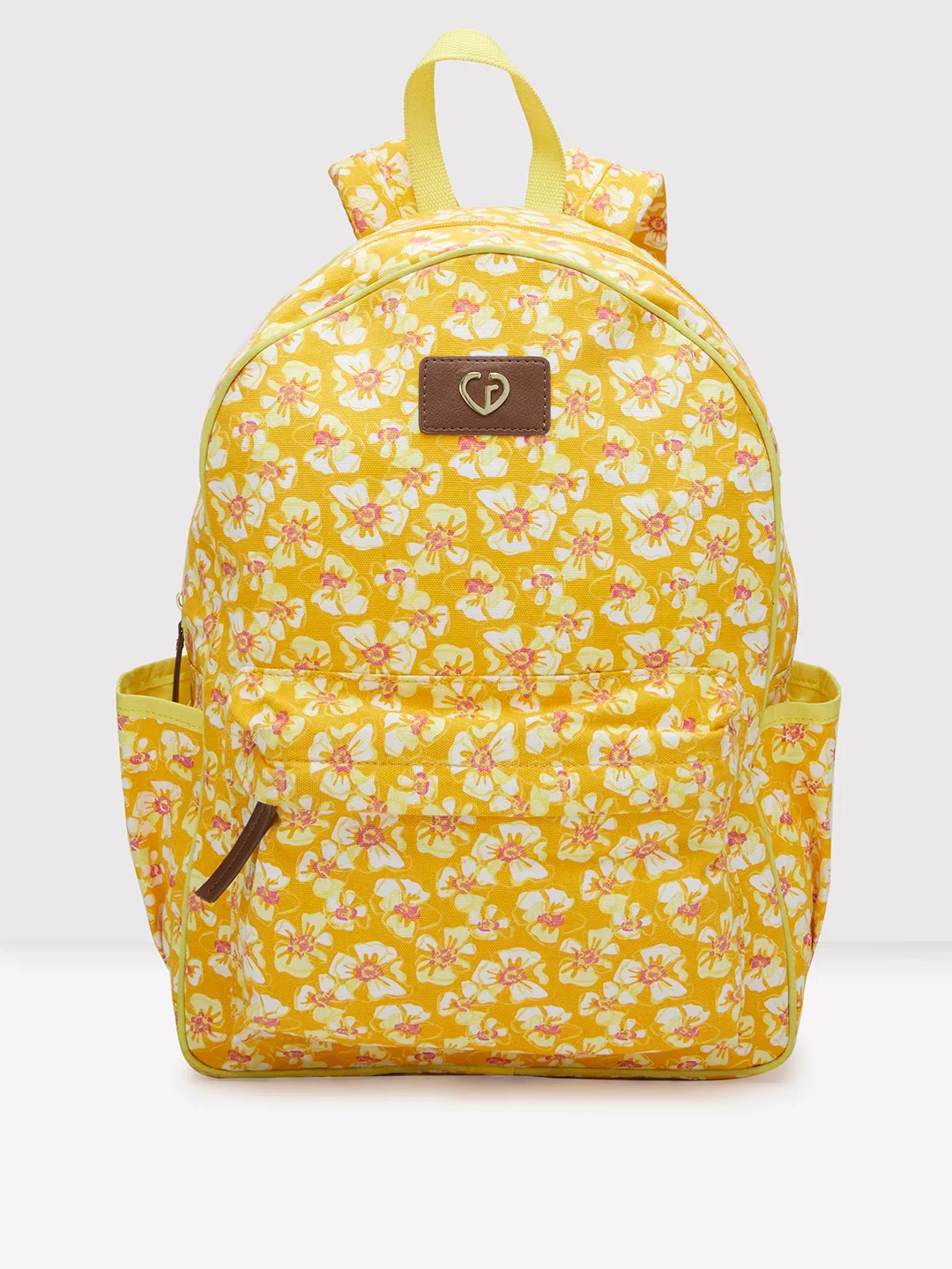 Caprese Shay Large Amber Yellow Laptop Backpack - Image 3