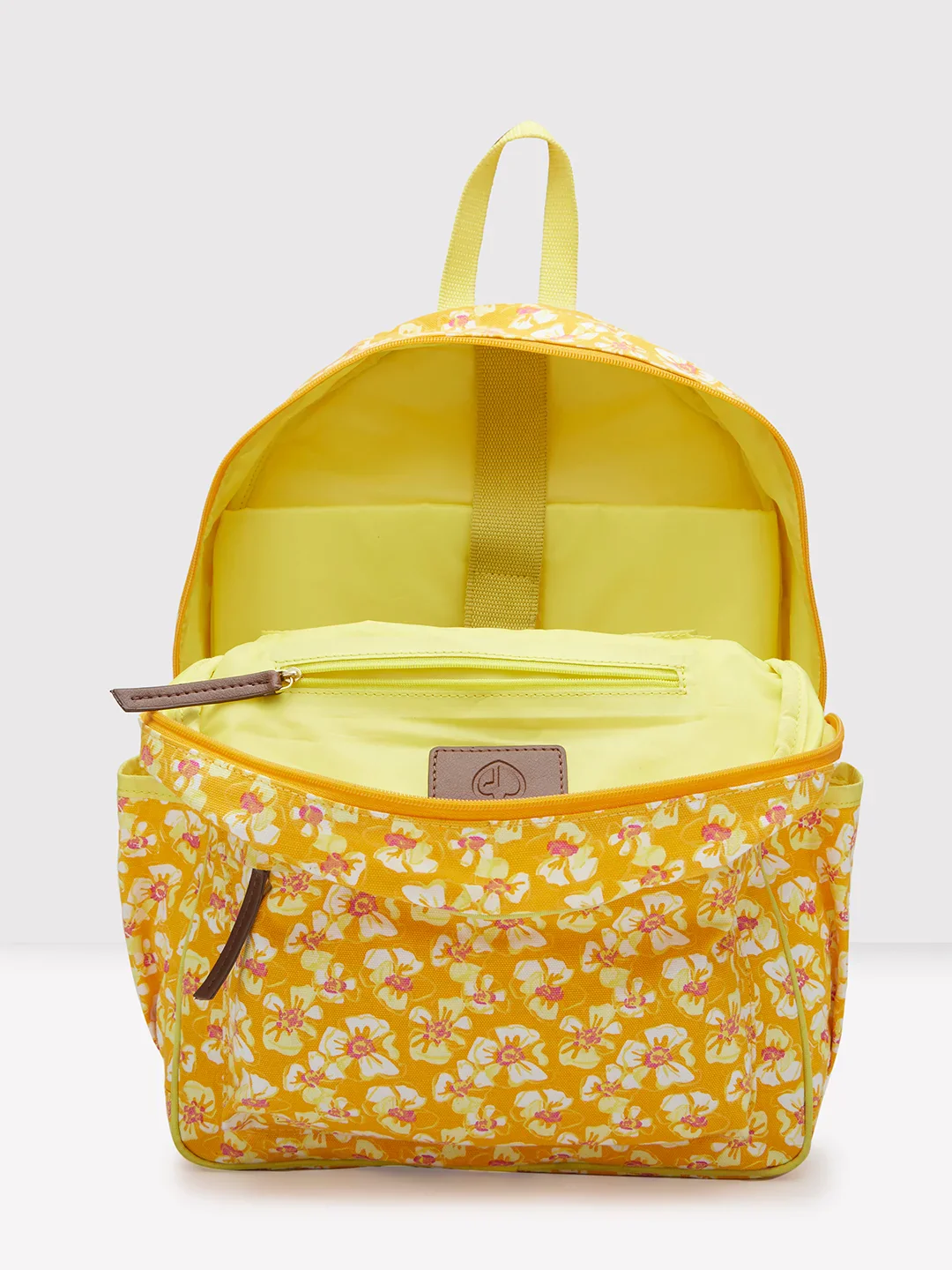 Caprese Shay Large Amber Yellow Laptop Backpack - Image 9