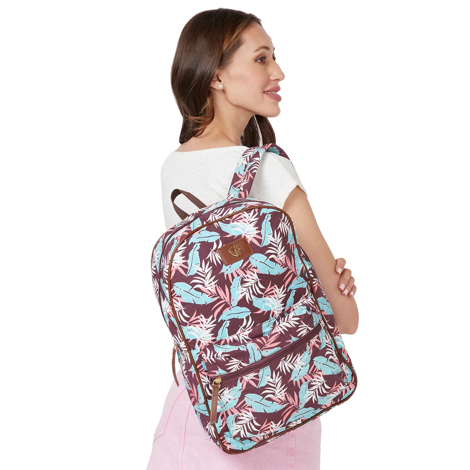 Caprese Shay Large Plum Laptop Backpack - Image 2