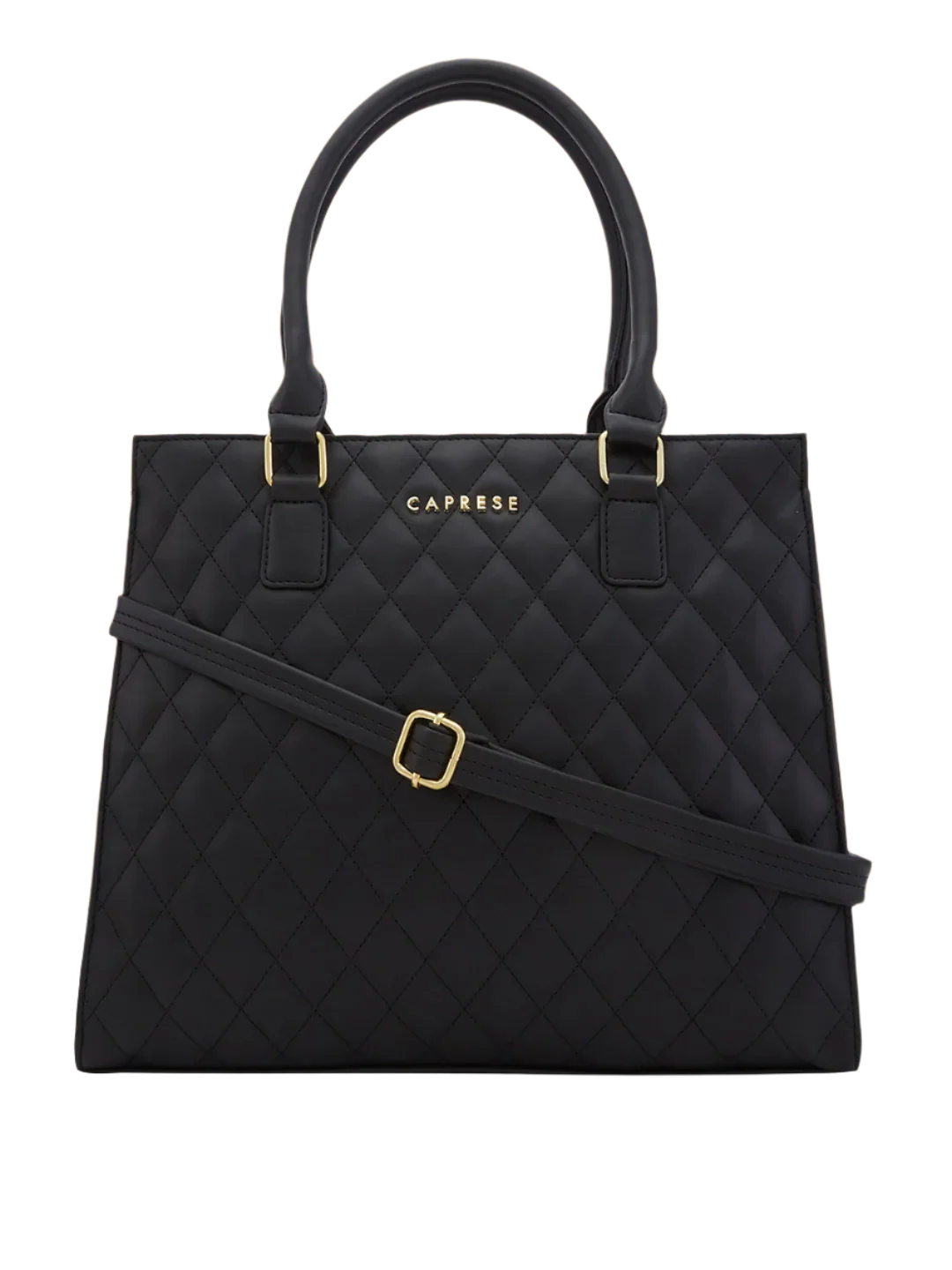 Caprese Sheena Large Black Satchel Bag