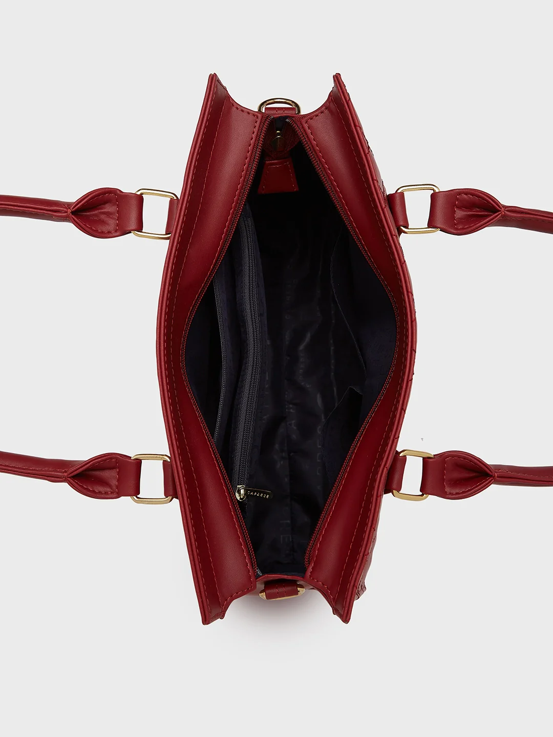 Caprese Sheena Large Red Satchel Bag - Image 7