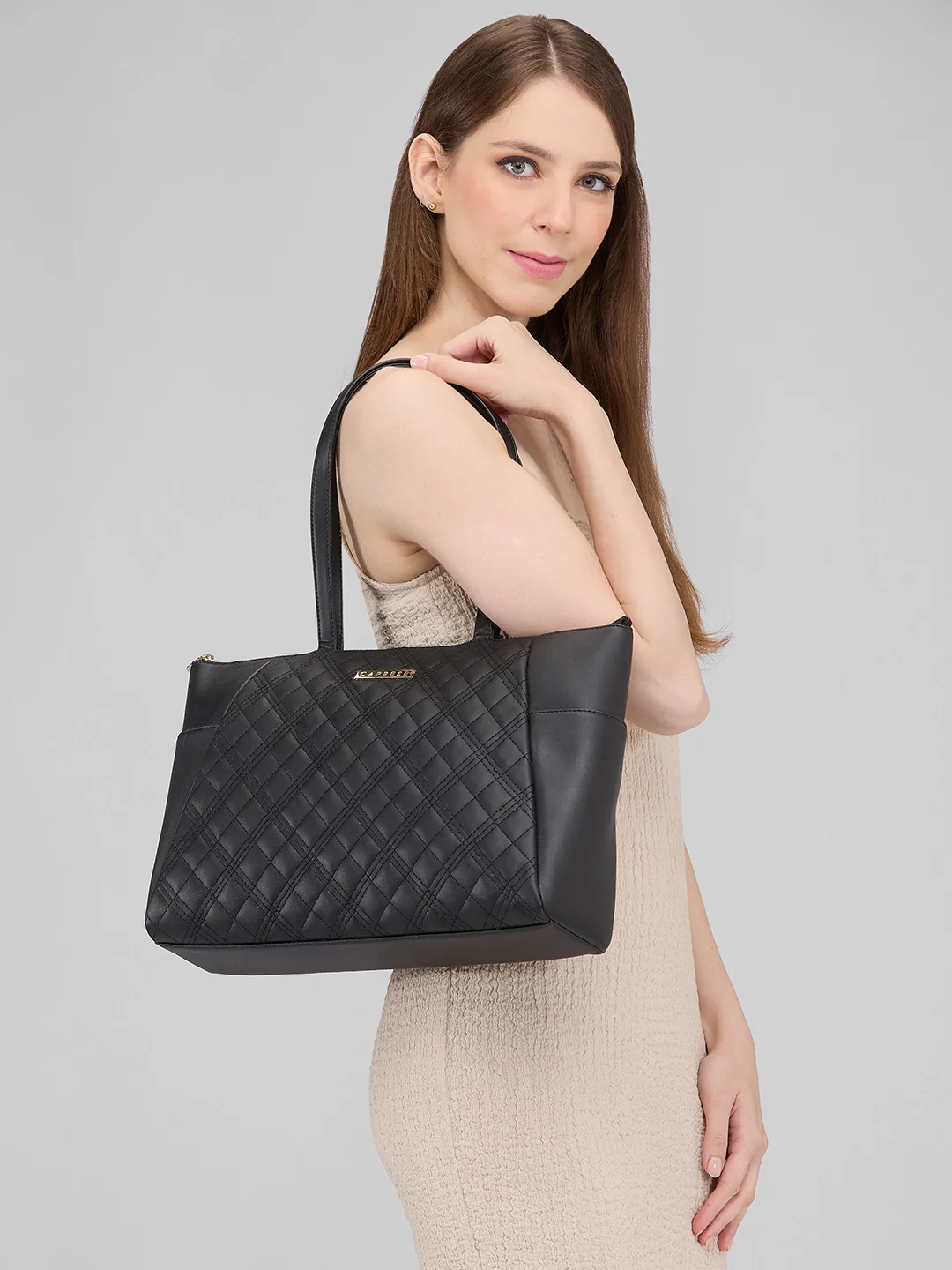 Caprese Sheena Large Black Tote Bag - Image 13