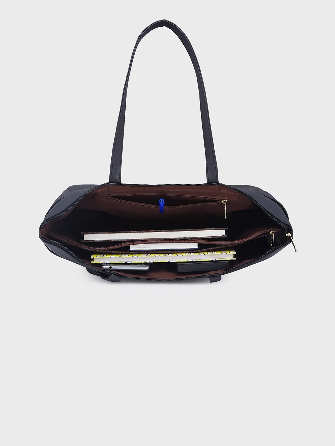 Caprese Sheena Large Black Tote Bag - Image 9
