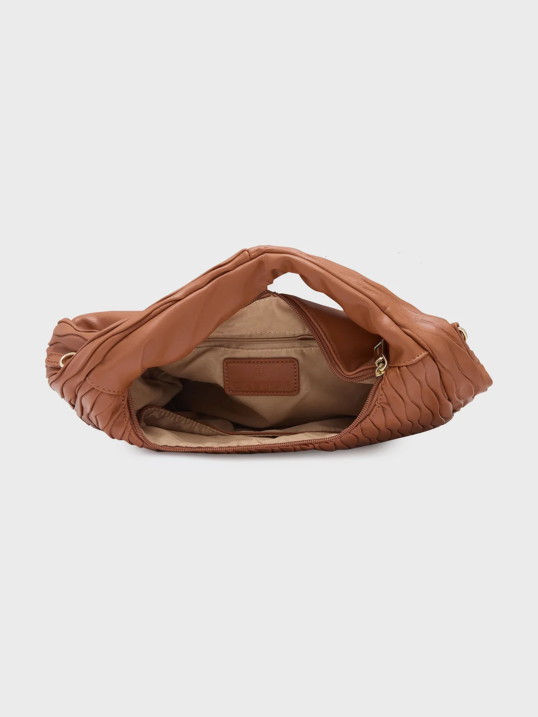 Caprese Shelbee Medium Tan Hobo Bag - Image 9