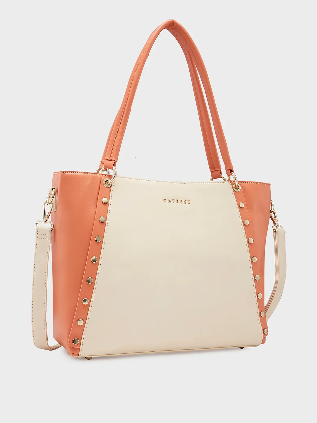 Caprese Shelby Large Beige Laptop Tote Bag - Image 6