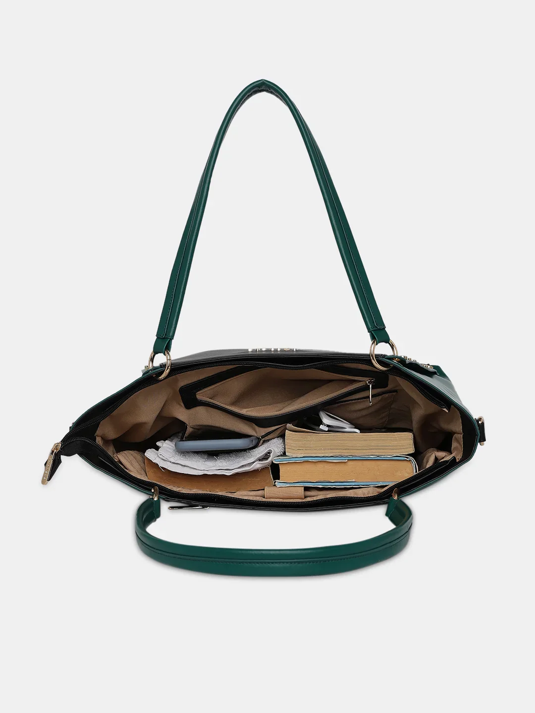 Caprese Shelby Large Black Laptop Tote Bag - Image 21