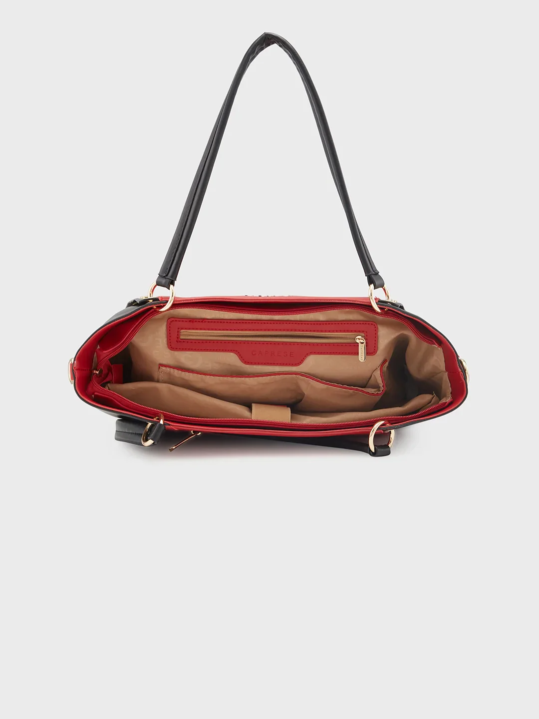 Caprese Shelby Large Red Laptop Tote Bag - Image 12