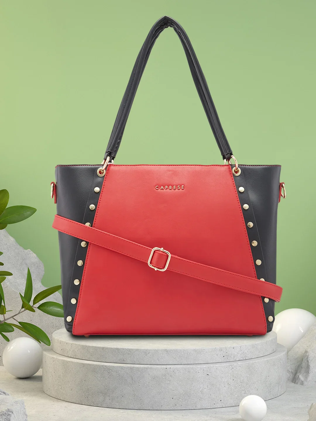 Caprese Shelby Large Red Laptop Tote Bag - Image 8