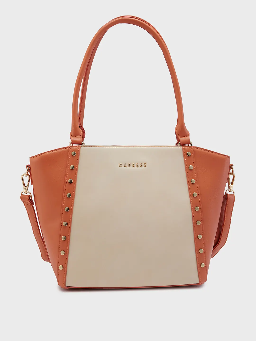 Caprese Shelby Medium Beige Satchel Bag - Image 3