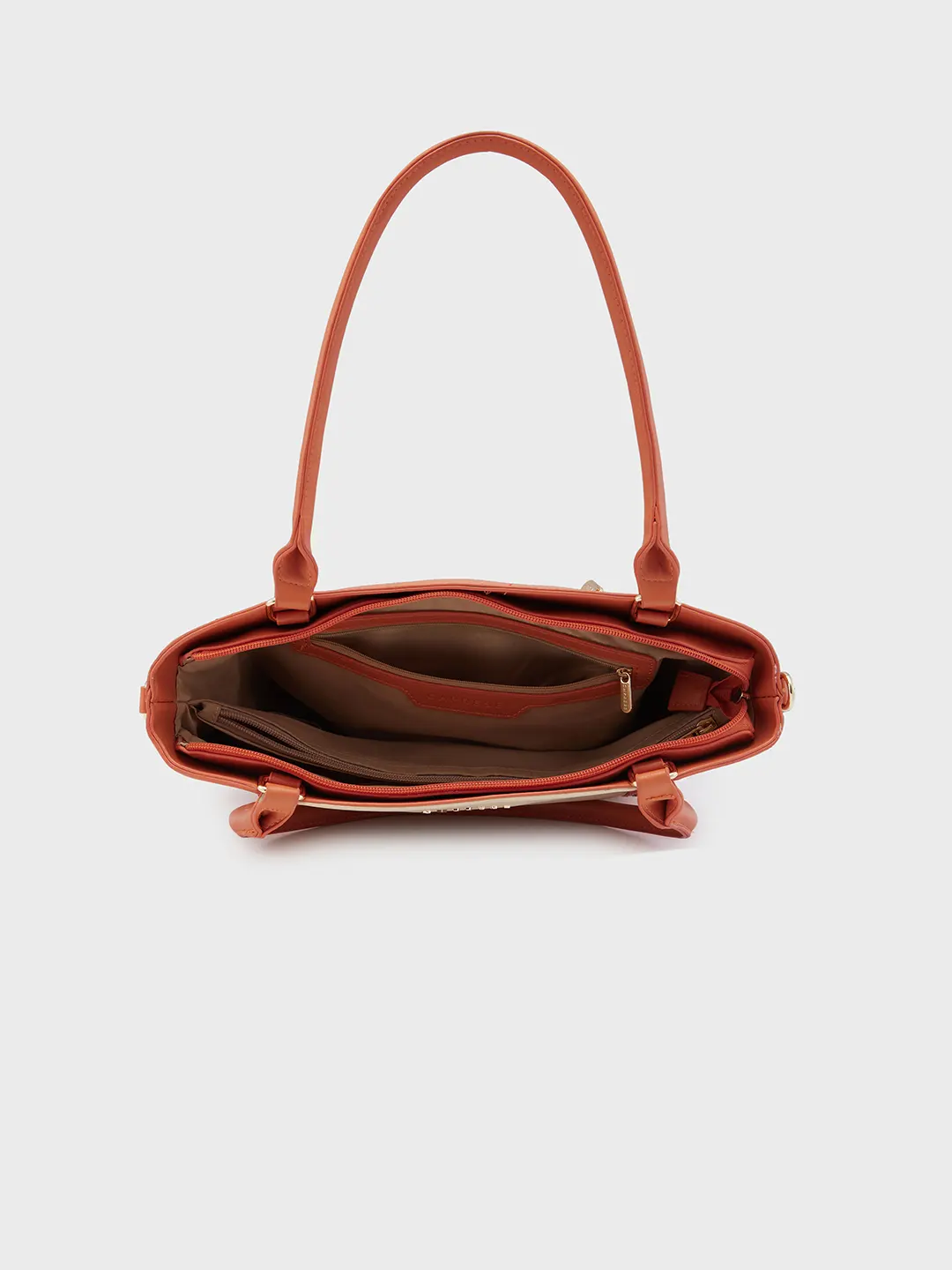 Caprese Shelby Medium Beige Satchel Bag - Image 6