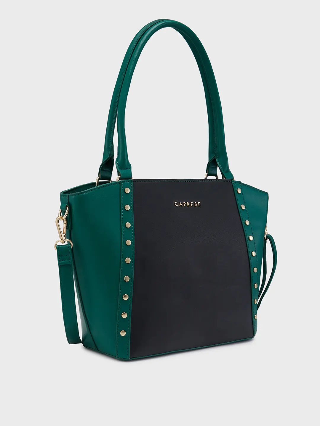 Caprese Shelby Medium Black Satchel Bag - Image 4
