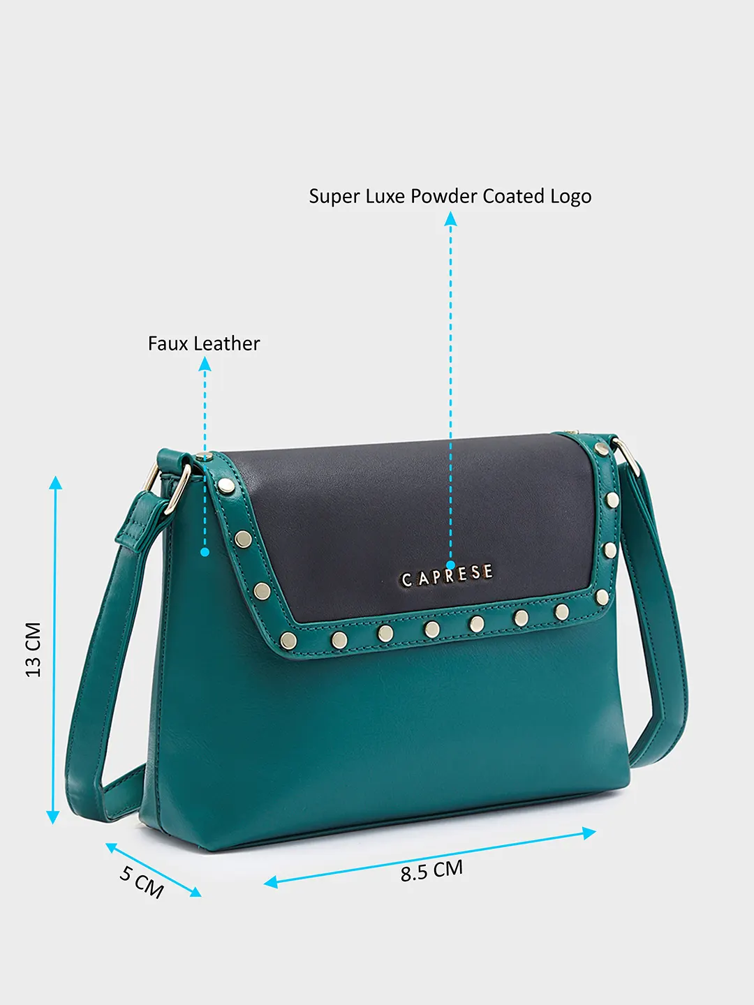 Caprese Shelby Medium Black Sling Bag - Image 6