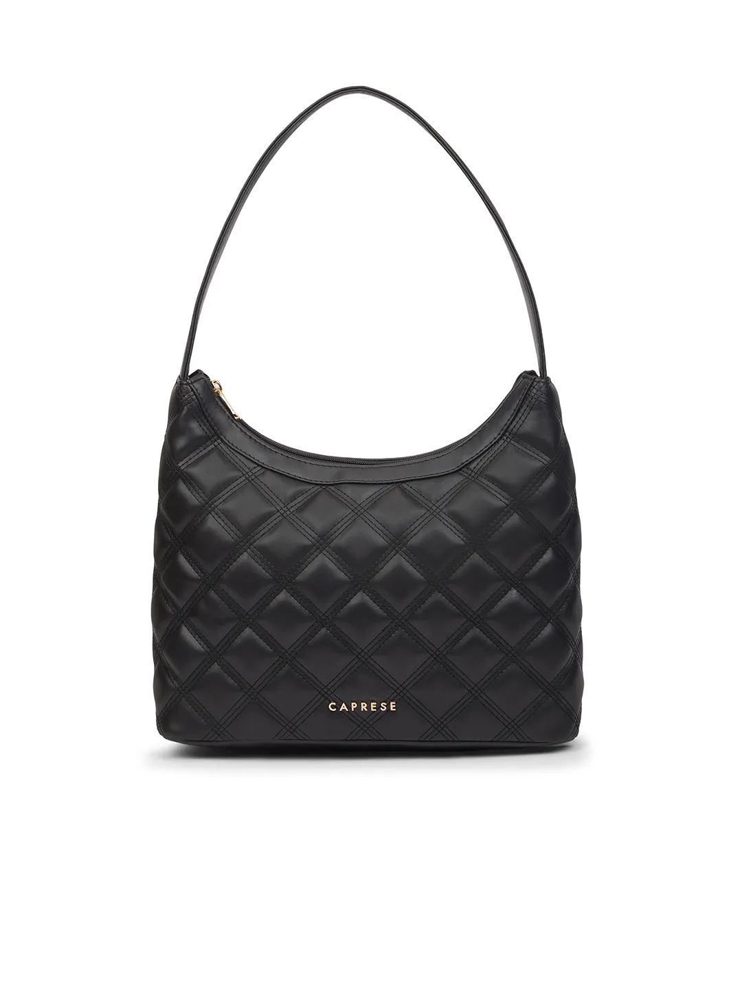 Caprese Shereen Large Black Baguette Bag