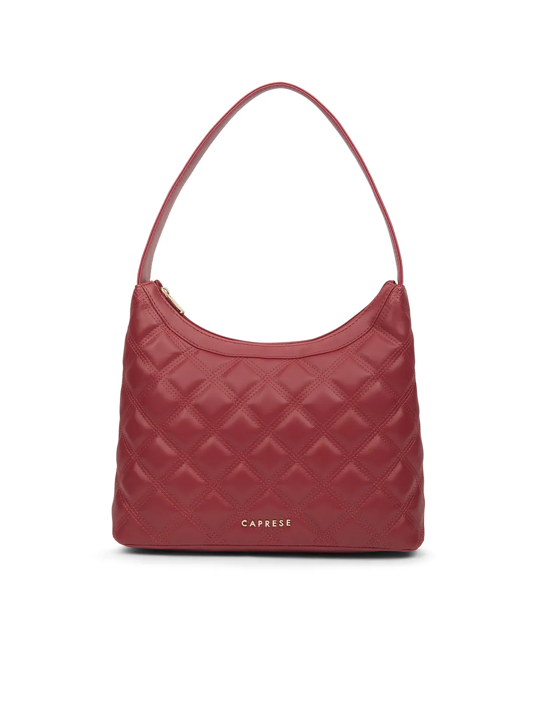 Caprese Shereen Large Cherry Red Baguette Bag
