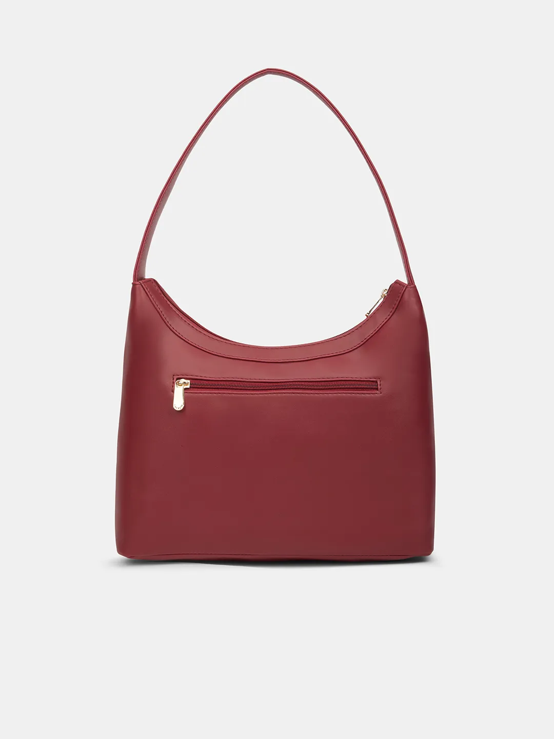 Caprese Shereen Large Cherry Red Baguette Bag - Image 5