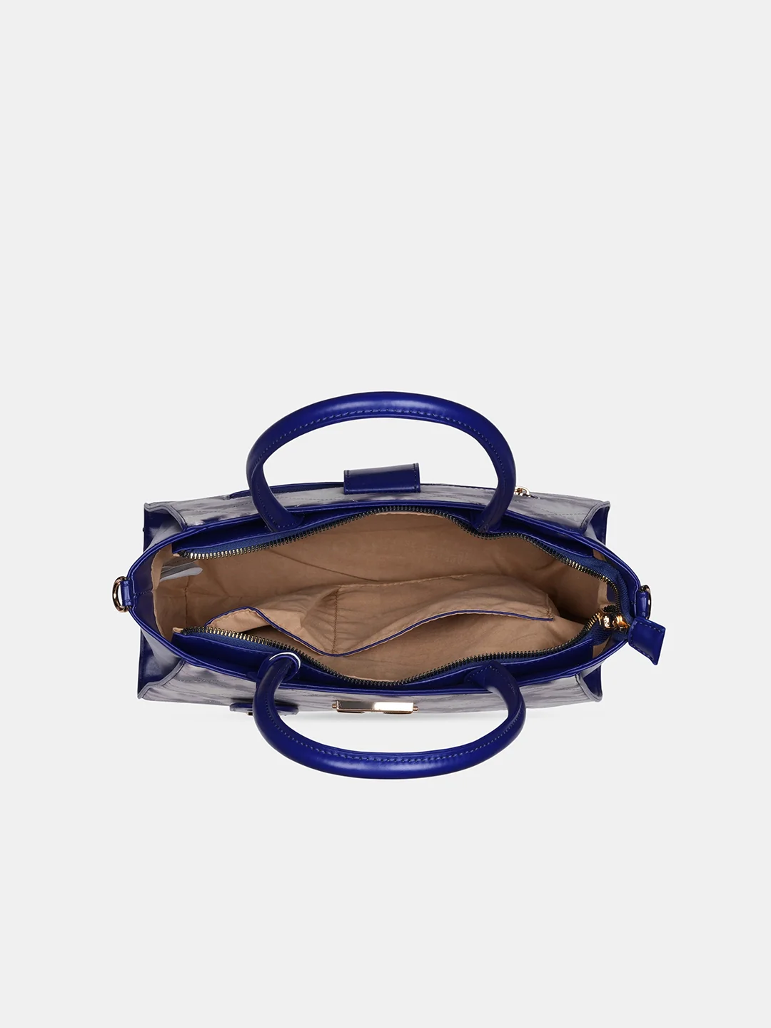 Caprese Shibori Large Blue Satchel Bag - Image 6