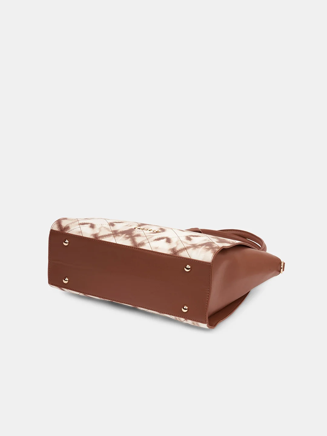Caprese Shibori Large Brown Satchel Bag - Image 5