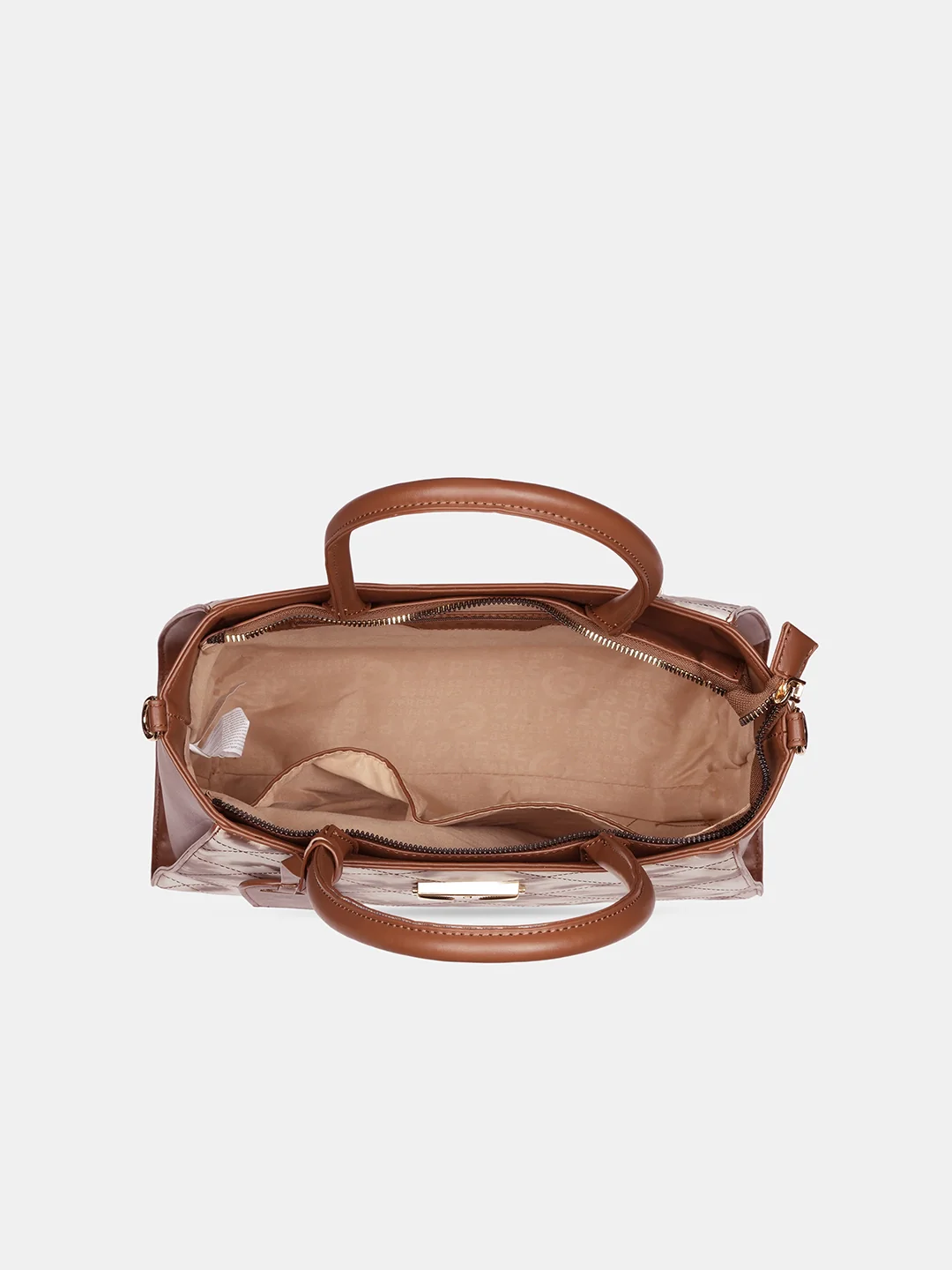 Caprese Shibori Large Brown Satchel Bag - Image 6