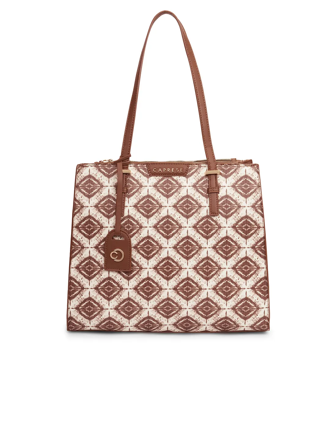Caprese Shibori Large Brown Tote Bag - Image 2