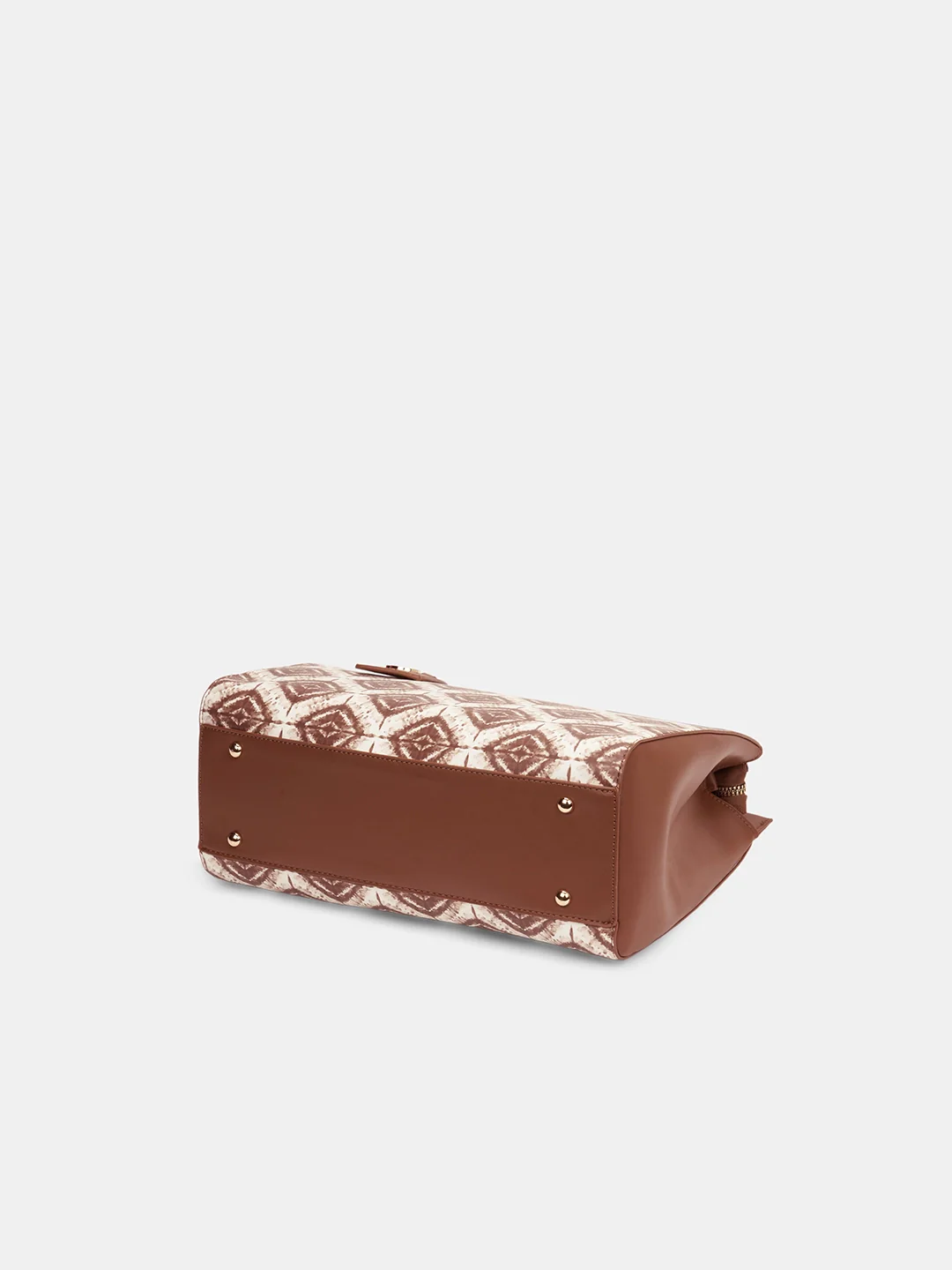 Caprese Shibori Medium Brown Satchel Bag - Image 5
