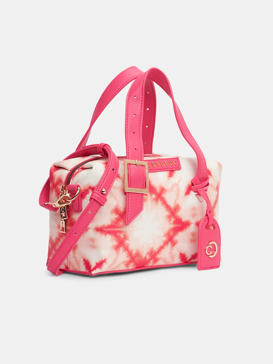 Caprese Shibori Small Pink Duffel Bag - Image 3