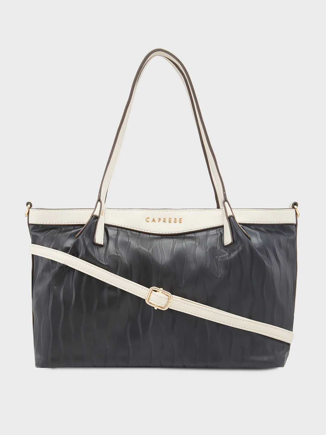 Caprese Shyla Large Black Satchel Bag - Image 14