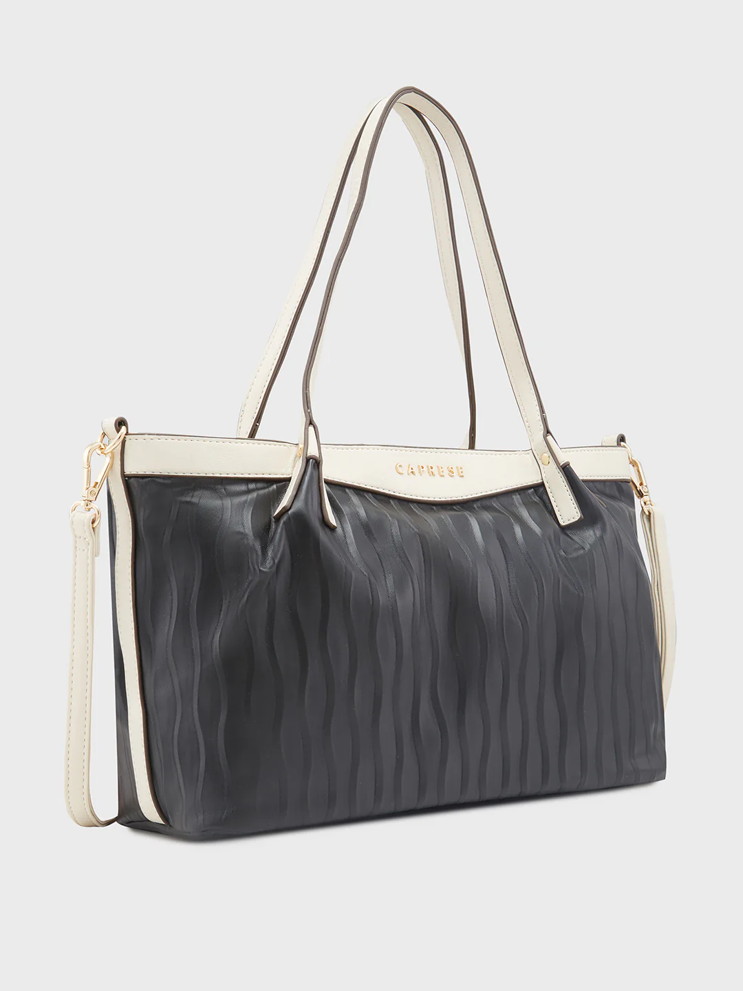 Caprese Shyla Large Black Satchel Bag - Image 5
