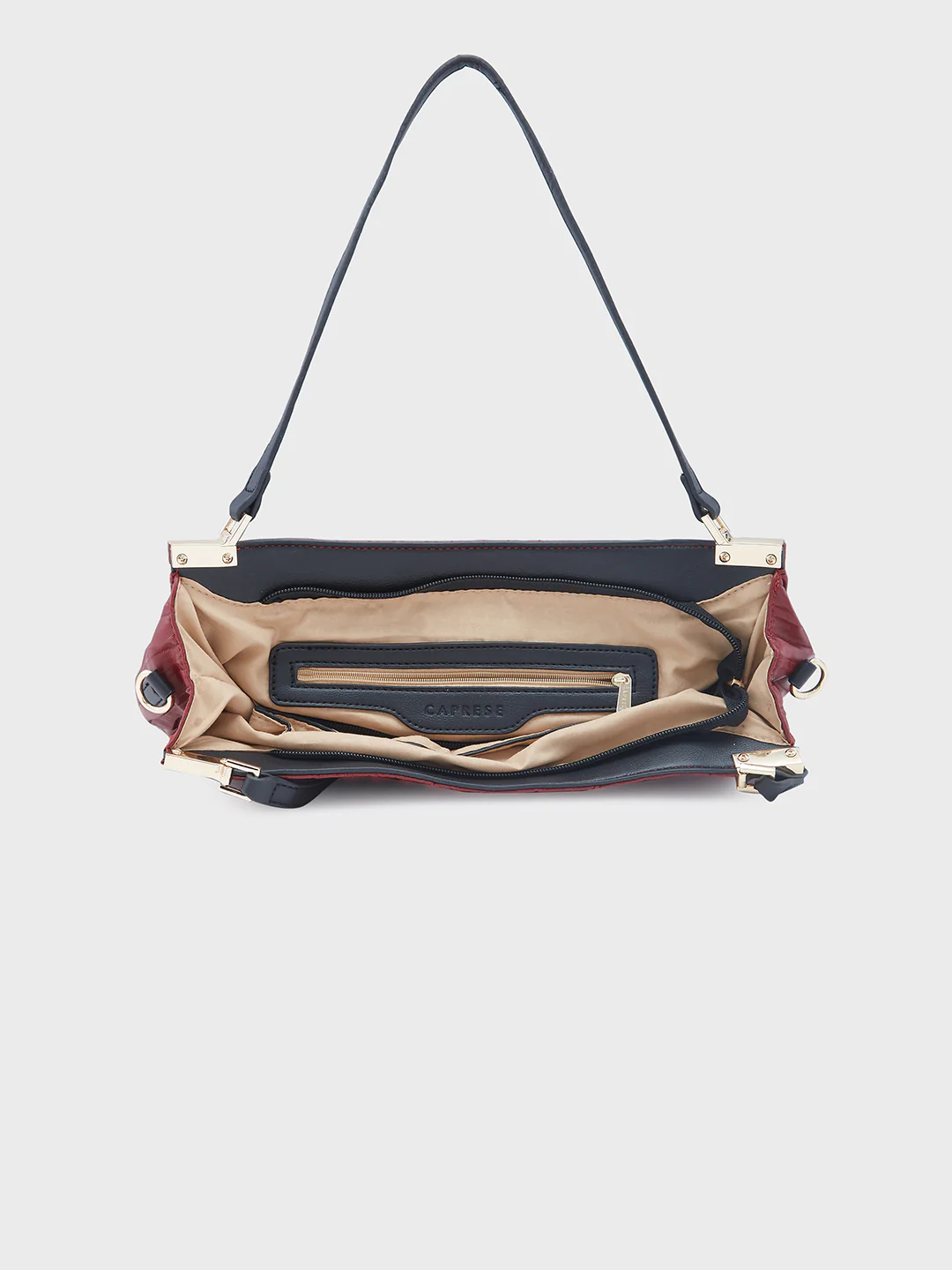 Caprese Shyla Large Burgundy Hobo Bag - Image 10