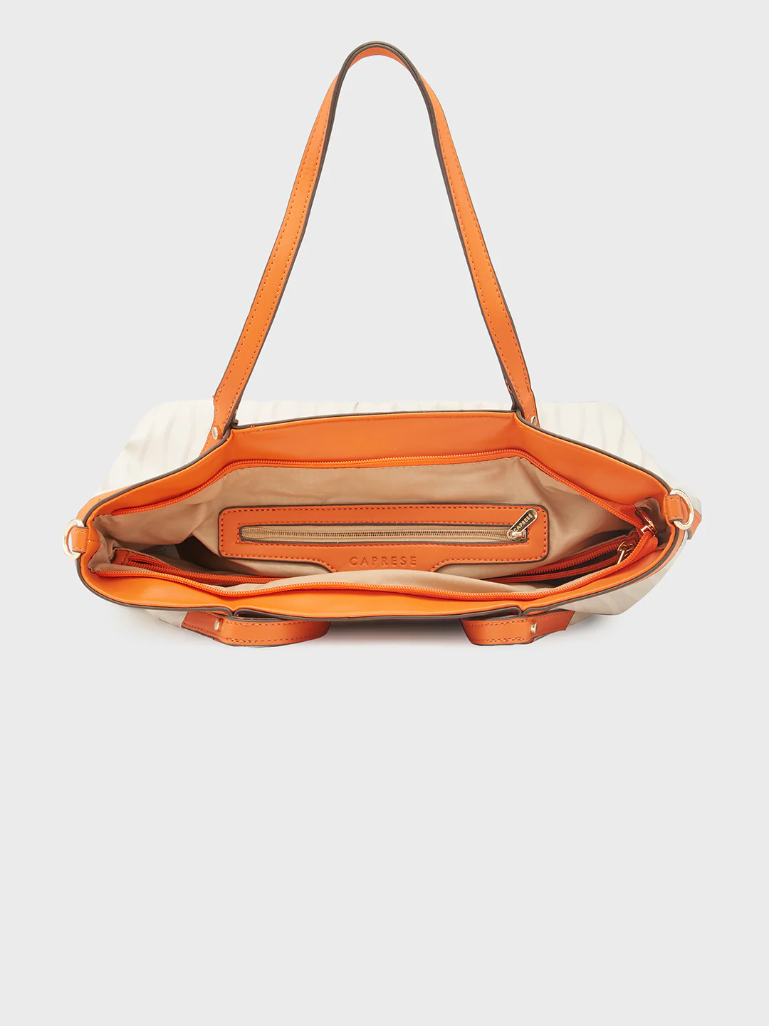 Caprese Shyla Large Cream Satchel Bag - Image 10